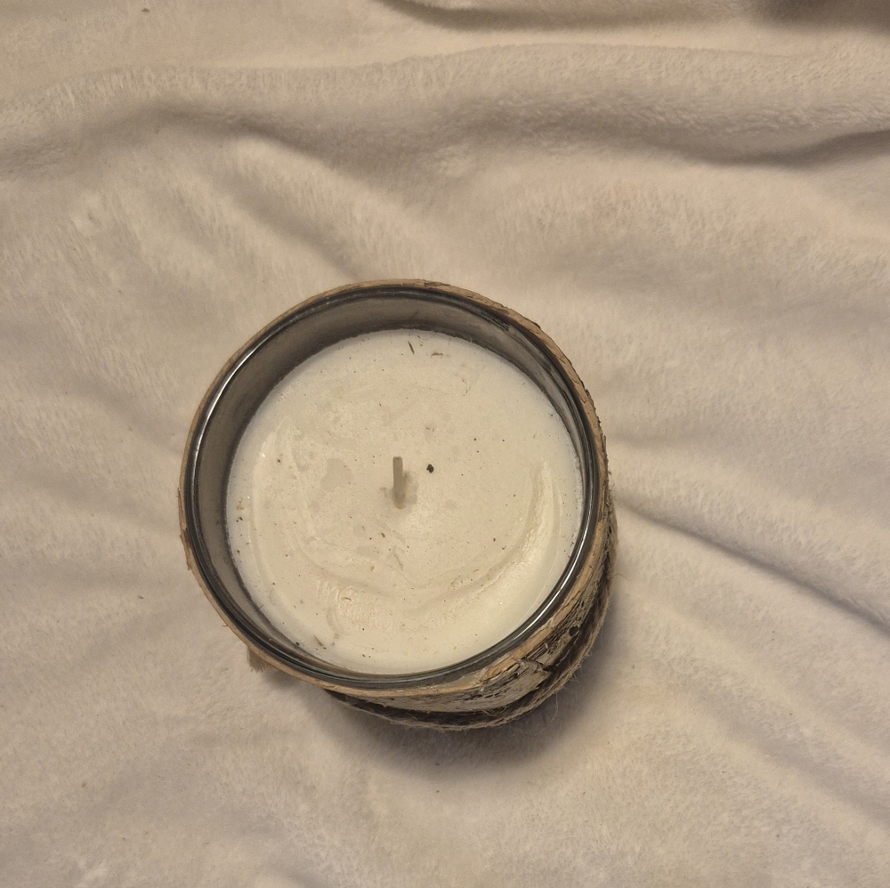Birch Bark Candle with Twine - Picture 2 of 2